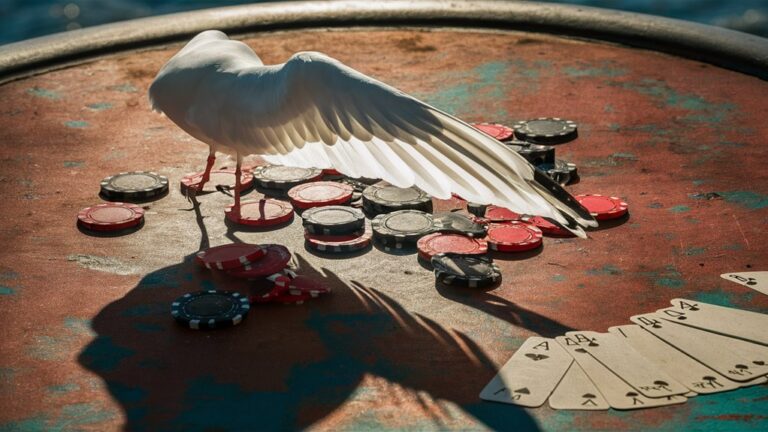 birds playing card games