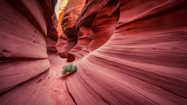 carved slots creating desert scenery
