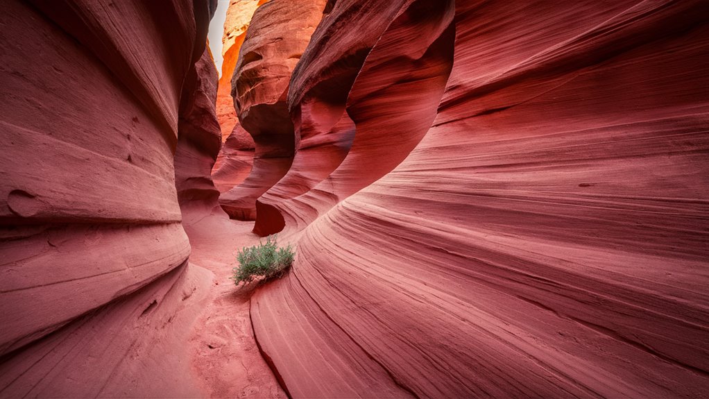 carved slots creating desert scenery