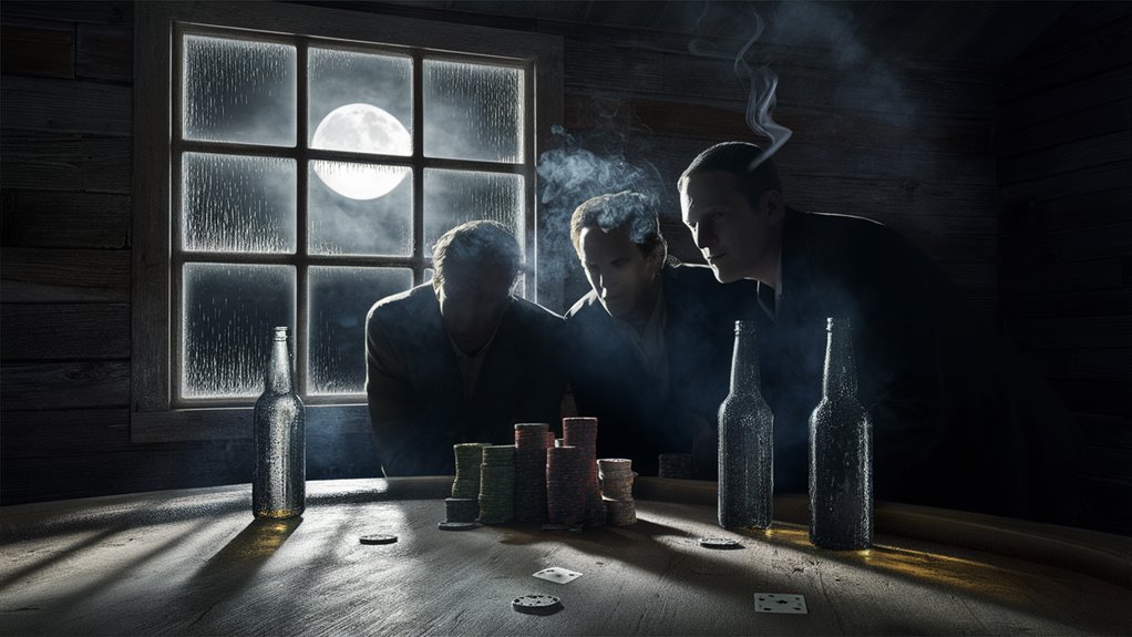 poker under moonlit light