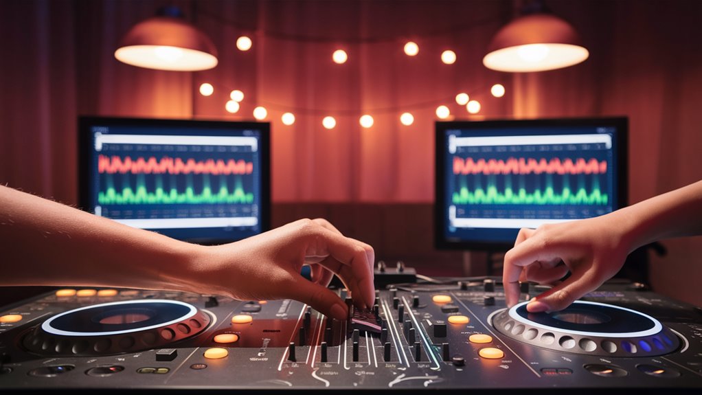 blend songs while performing karaoke