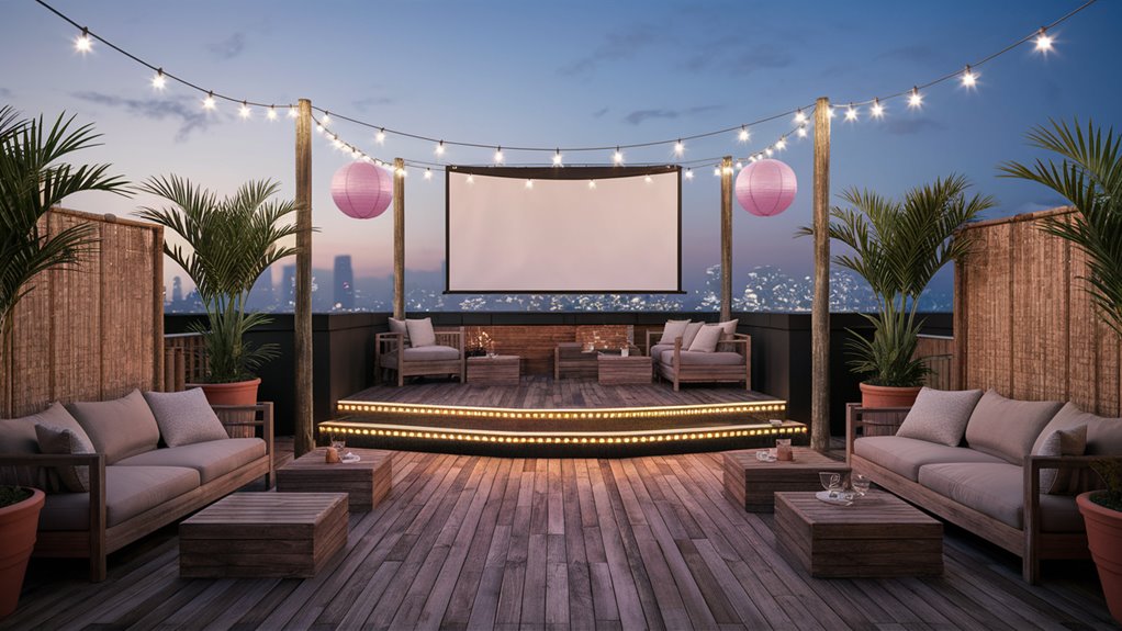outdoor karaoke stage experience