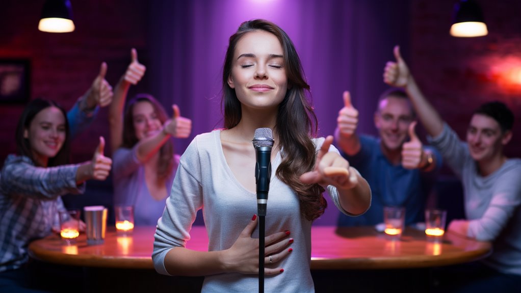 overcome karaoke stage anxiety