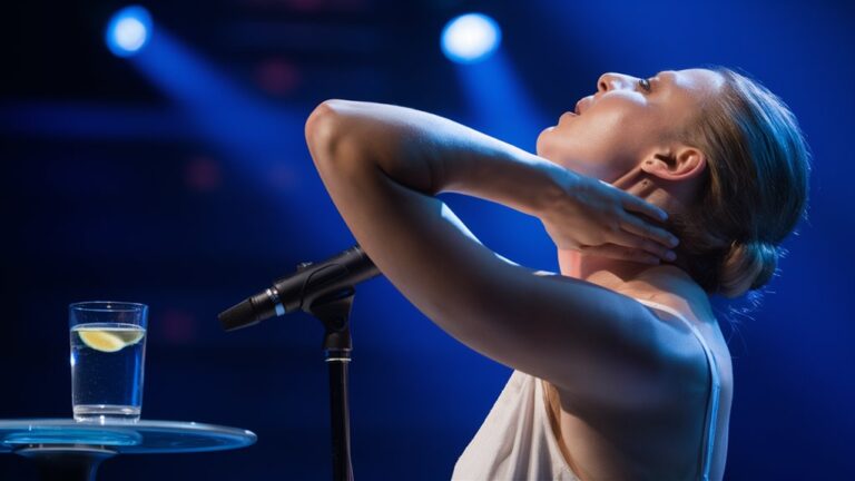 maintain vocal energy performing