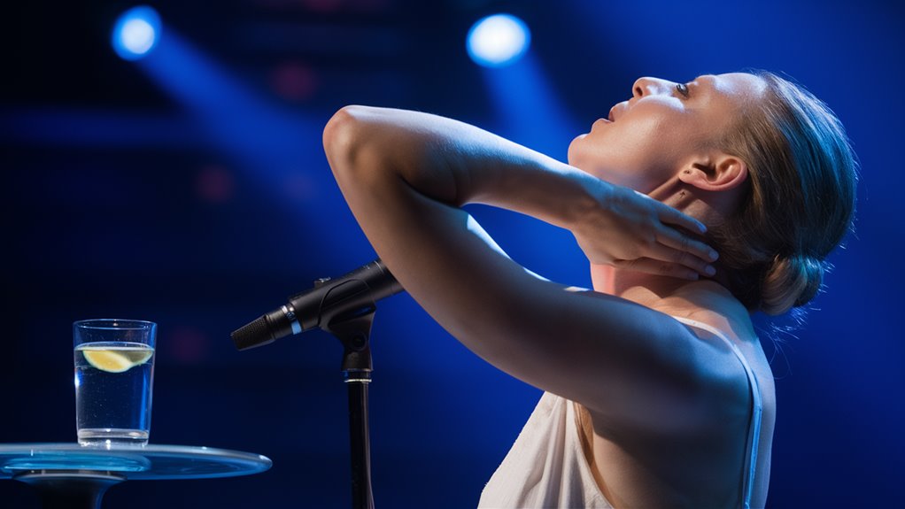 maintain vocal energy performing