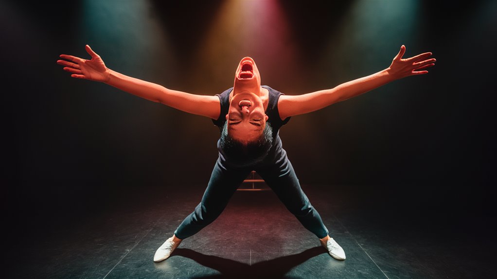 show confident physical presence