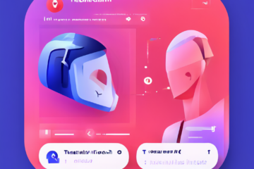 회색과 파란색의 세련된 모바일 화면에서 텔레그램 봇 아이콘이 자동 응답 메시지를 시작하는 모습이다.